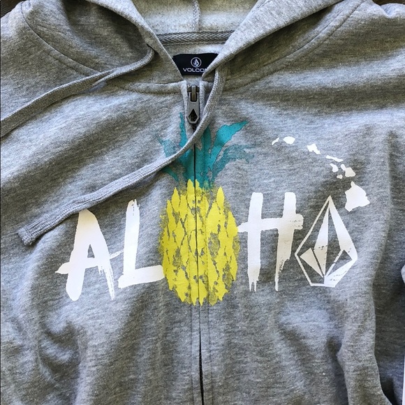 🌴🔆VOLCOM- PINEAPPLE PARTY ZIP UP HOODIE🔆🌴 - Picture 6 of 7